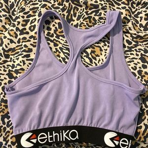 Medium purple Ethika sports bra